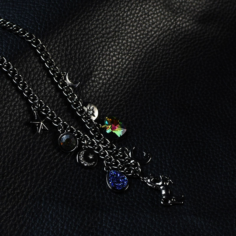 Necklace Alloy Constellation Inlaid Crystal Creative Popular Style - Image 3