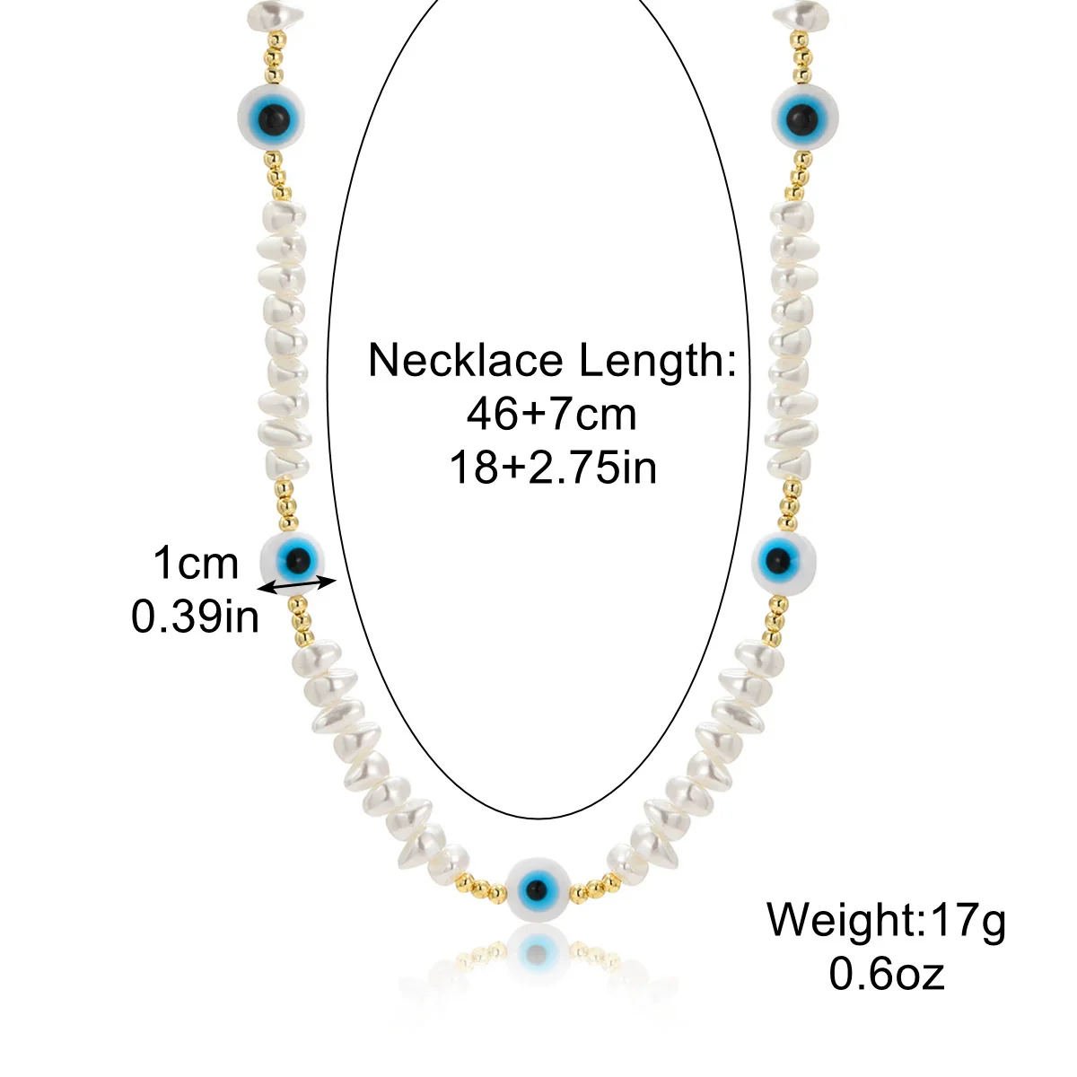 Necklace Alloy Pearl Heartshaped Electroplating Women's - Image 12