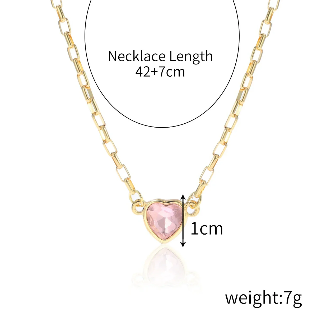 Necklace Alloy Pearl Heartshaped Electroplating Women's - Image 19