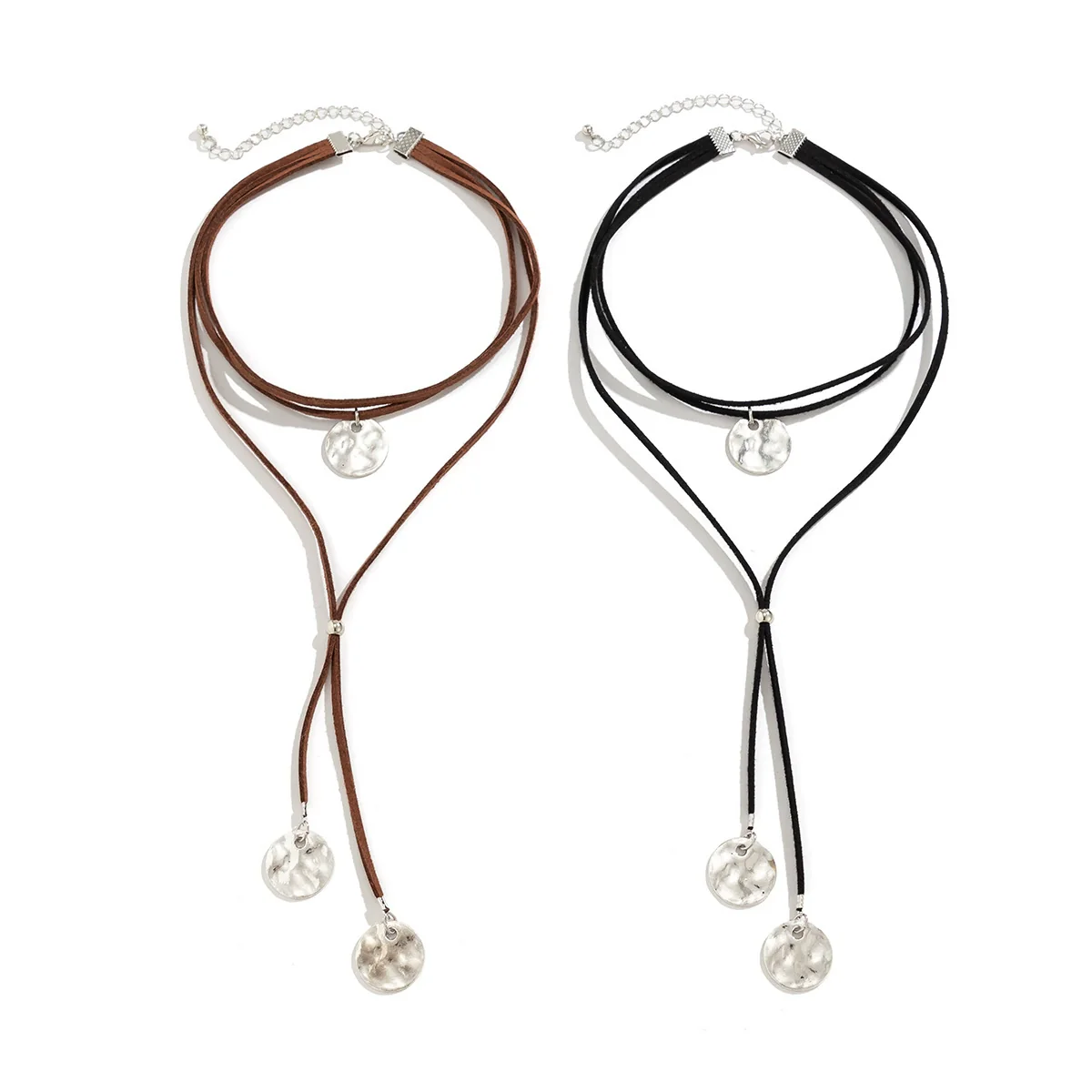 Necklace Cloth Alloy Geometric Tassel Winding Knotted Bow - Image 5