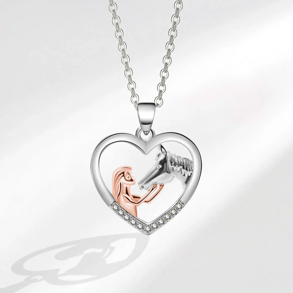 Necklace Copper Geometric Electroplating Heart Style For Women - Image 13