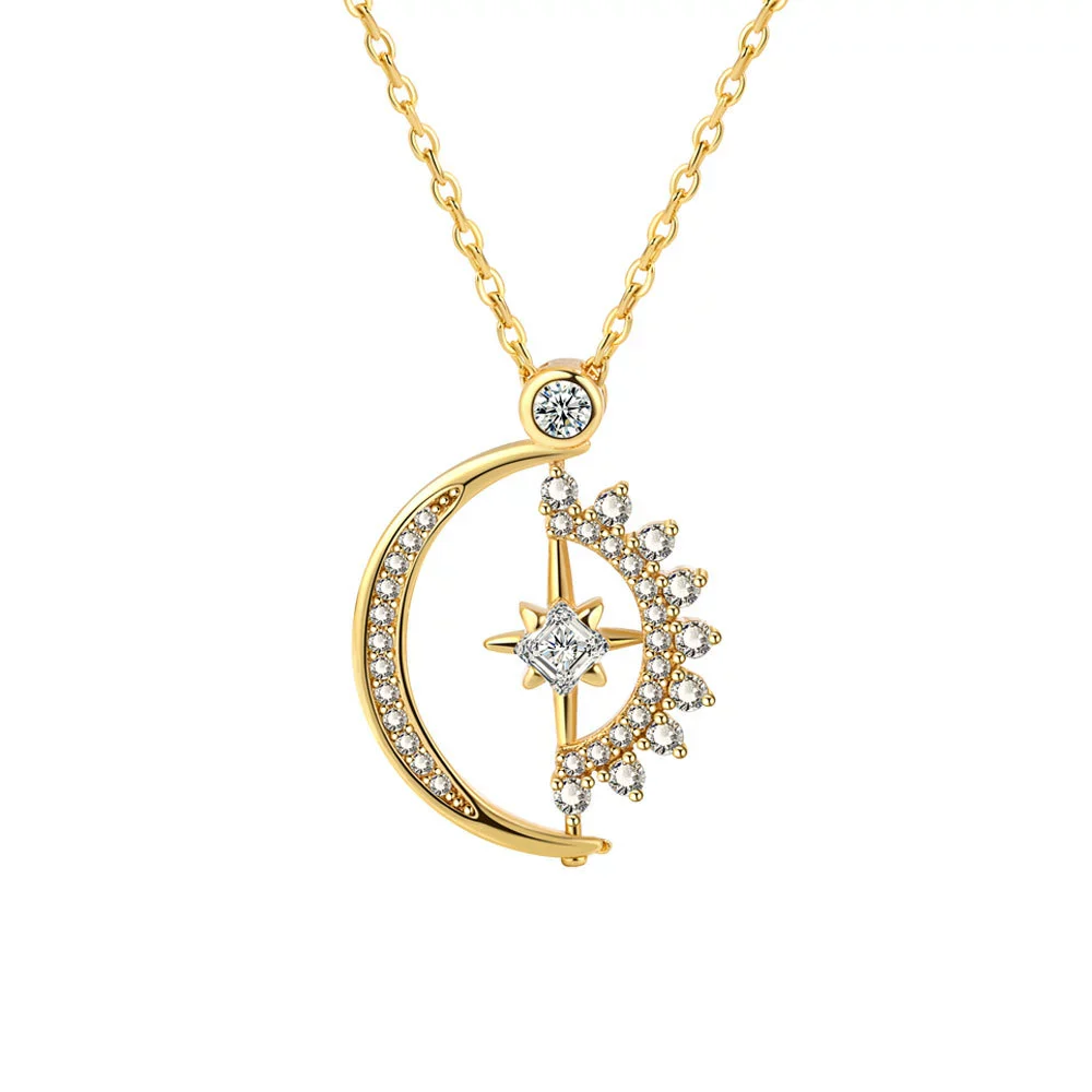 Necklace Copper Heart Rotatable Sweet Style - Image 5