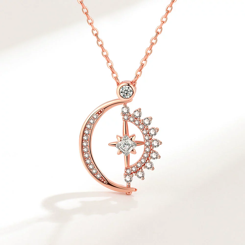 Necklace Copper Heart Rotatable Sweet Style - Image 8