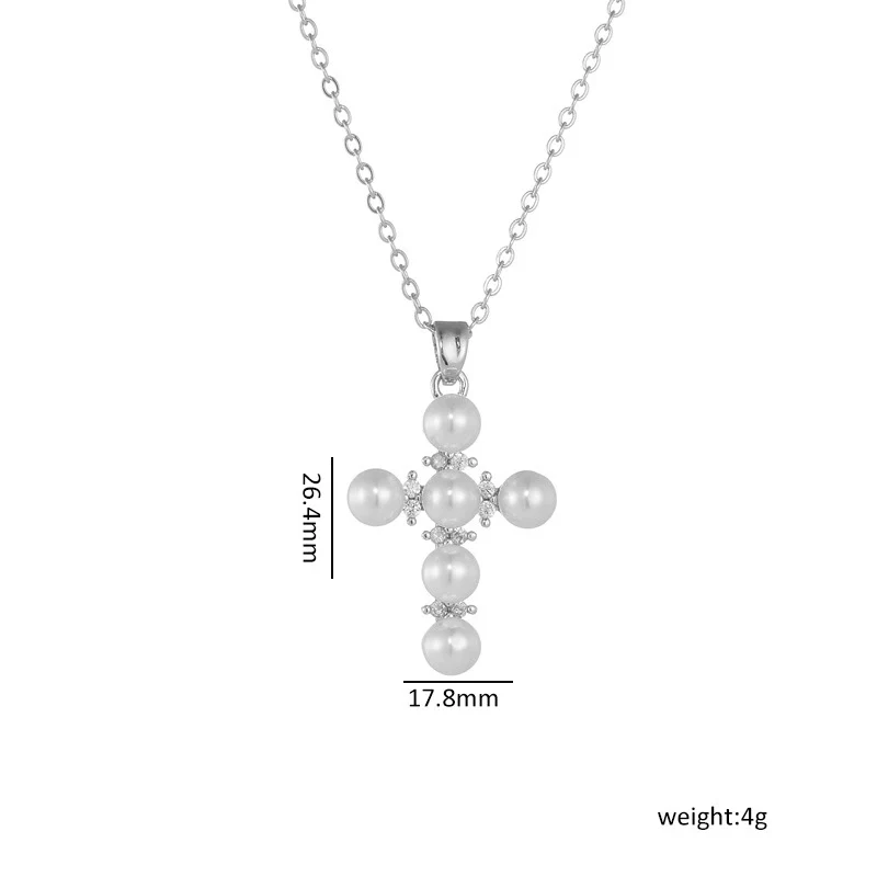 Necklace Copper Mixed Gem Inlay Geometric Light Luxury Electroplating Ochain Pendant For Women - Image 7