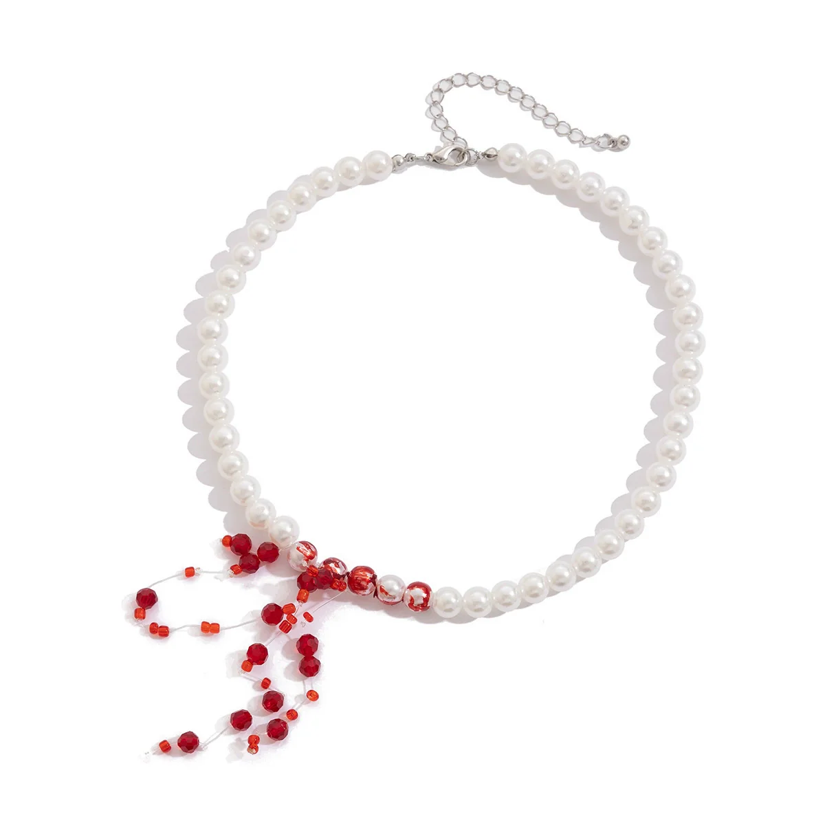 Necklace Imitation Pearls Artificial Crystal Ball Chain Heart Shape Drop Shape Geometric Handmade Sweet Cool - Image 5