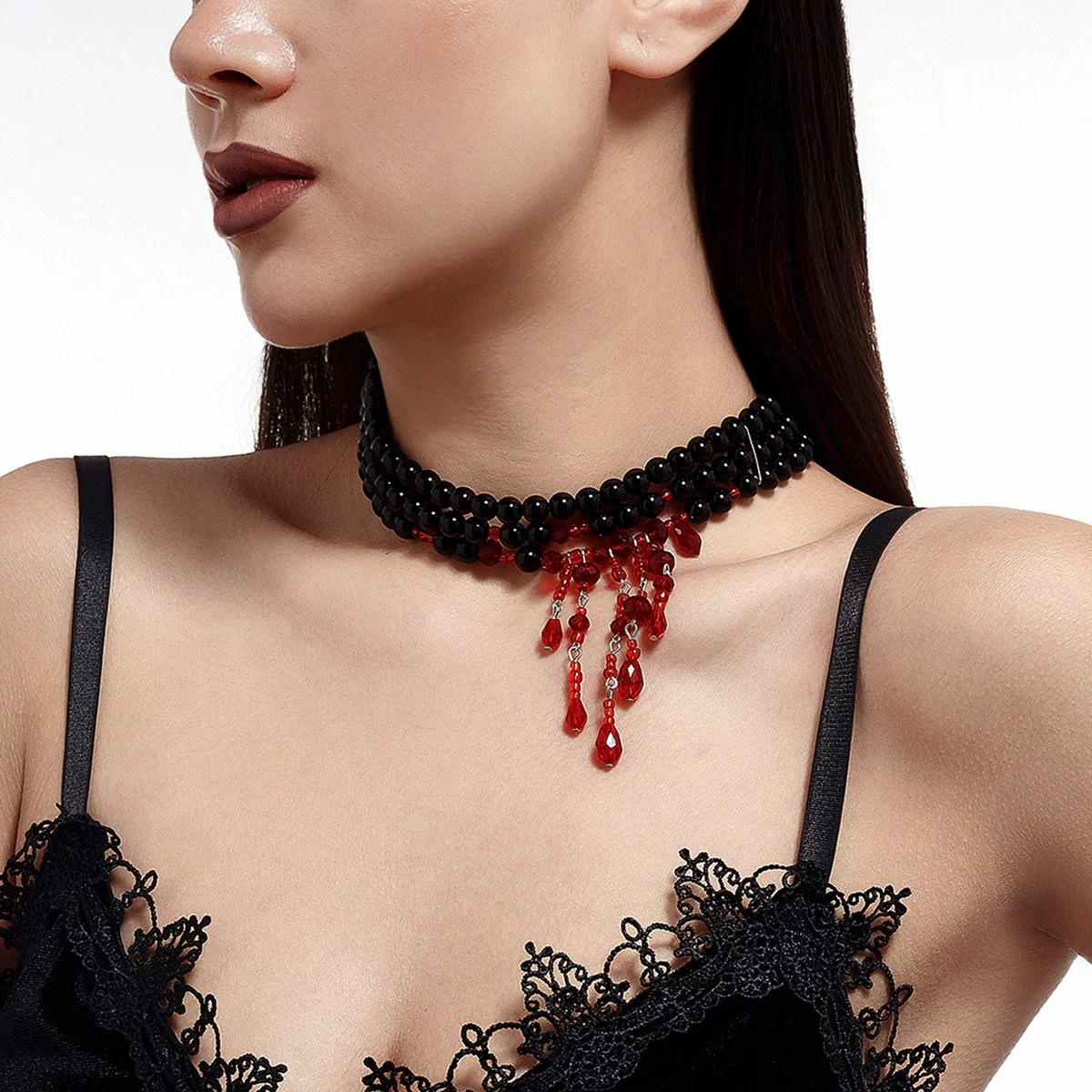 Necklace Imitation Pearls Artificial Crystal Ball Chain Heart Shape Drop Shape Geometric Handmade Sweet Cool - Image 6