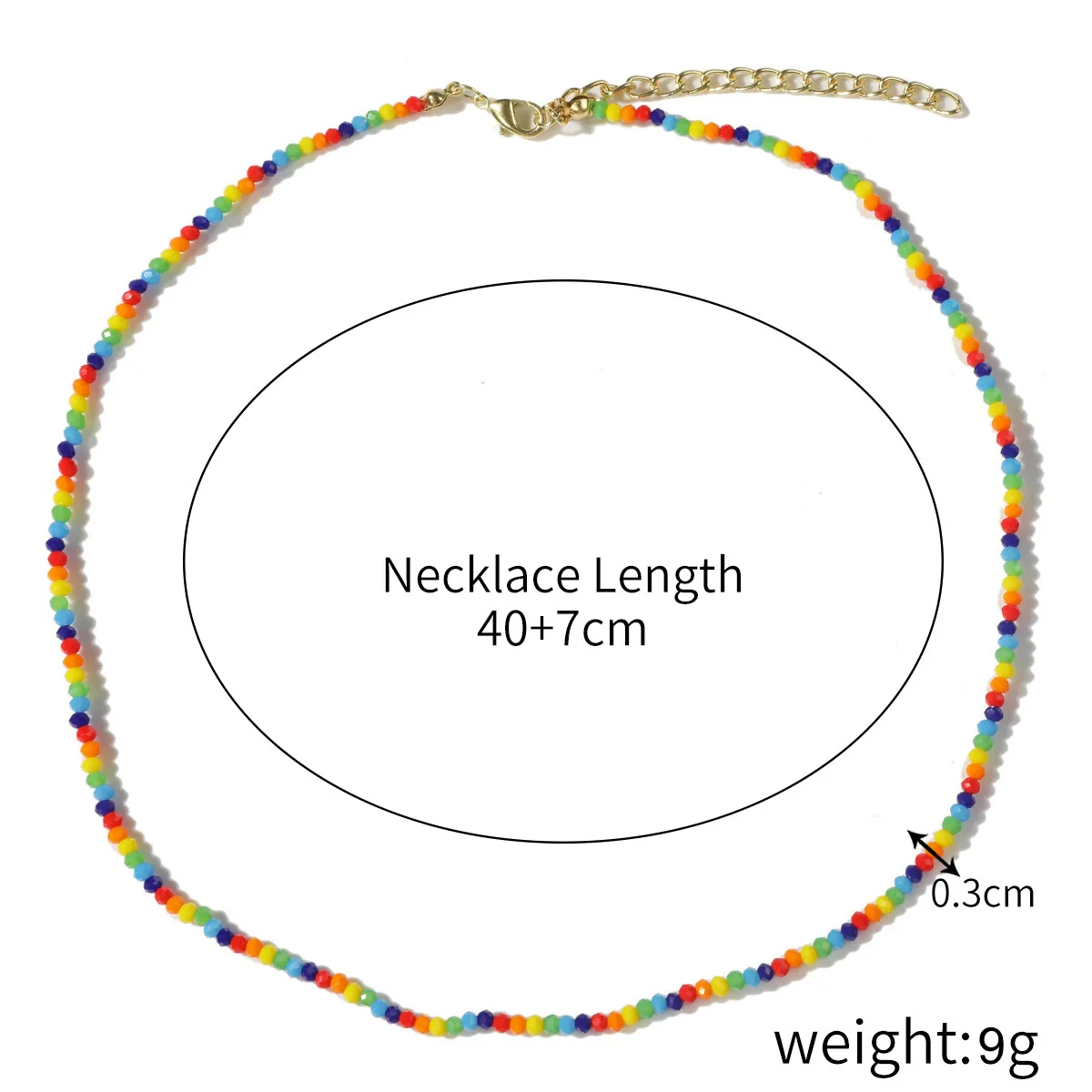 Necklace Jewelry Artificial Crystal Pendant Stainless Steel Snake Bone Chain Geometric Handmade - Image 10