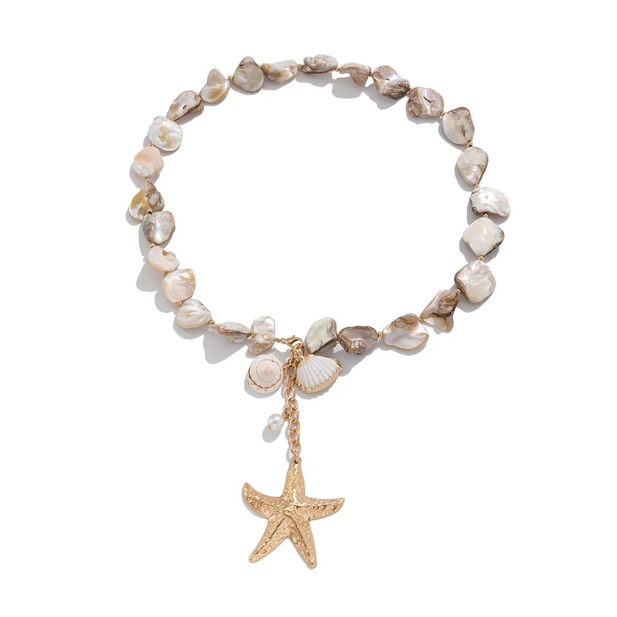 Necklace Jewelry Zinc Alloy Geometric Star Electroplated Shell Starfish Vacation Style Women's - Image 4