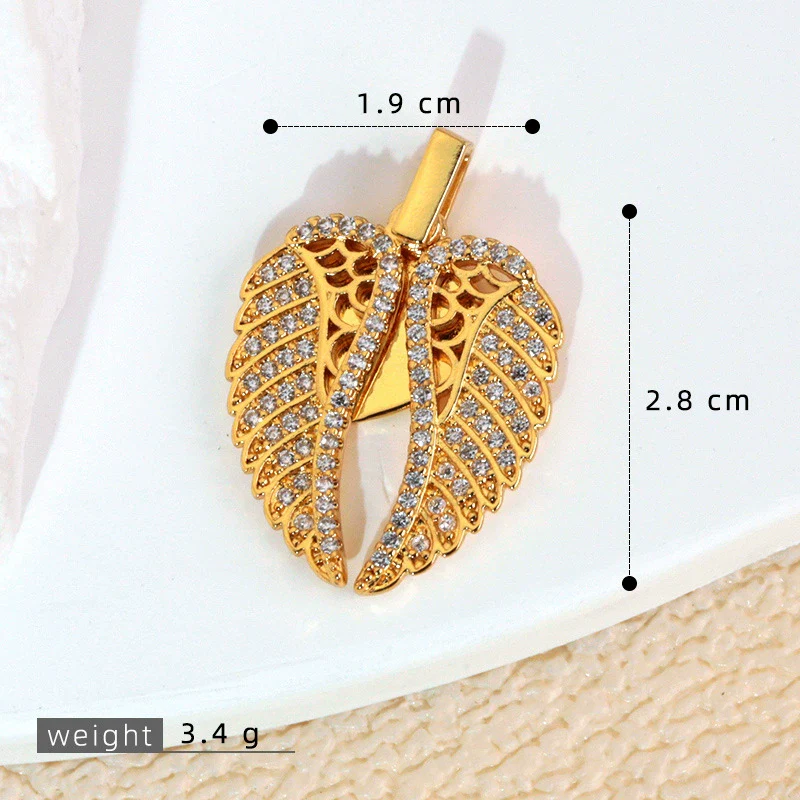 Necklace Pendant Copper Microinlaid Zircon Love Wings Electroplating Animal Zodiac Geometric Shapes Jewelry Accessories - Image 15