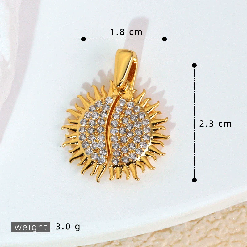 Necklace Pendant Copper Microinlaid Zircon Love Wings Electroplating Animal Zodiac Geometric Shapes Jewelry Accessories - Image 20