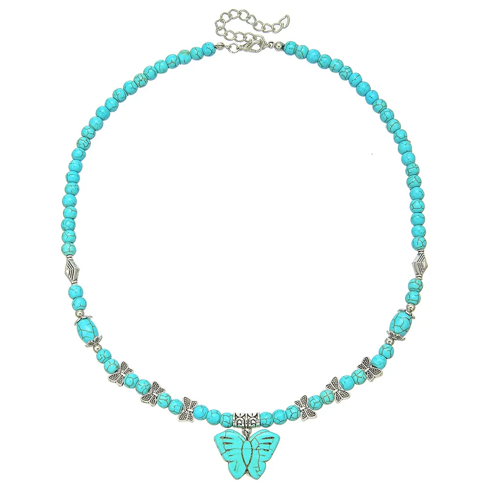 Necklace Pine Stone Alloy Geometric Handmade - Image 5