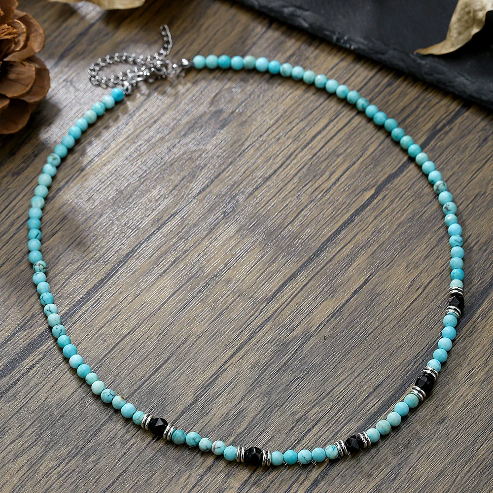 Necklace Pine Stone Alloy Geometric Handmade Punk Hip Hop Style - Image 19