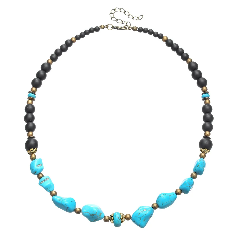 Necklace Pine Stone Alloy Geometric Handmade Punk Hip Hop Style - Image 5