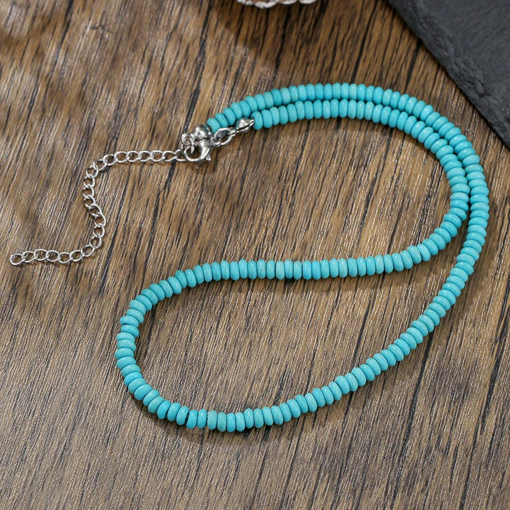 Necklace Pine Stone Alloy Geometric Handmade Punk Hip Hop Style - Image 7