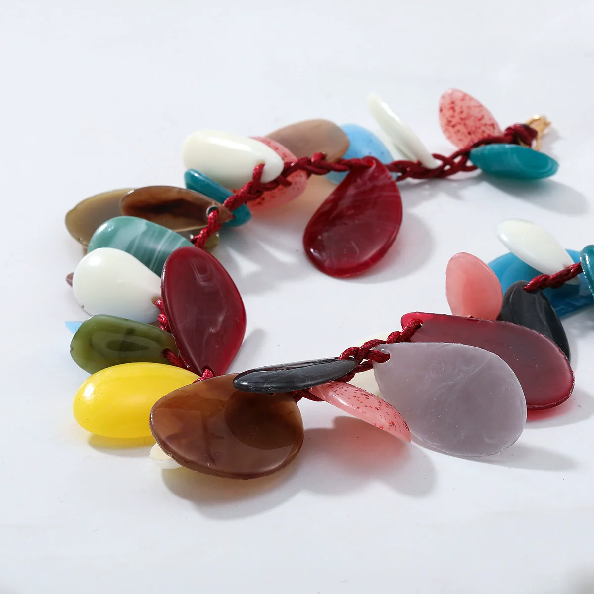 Necklace Resin Geometric Handmade Fashion - Image 3