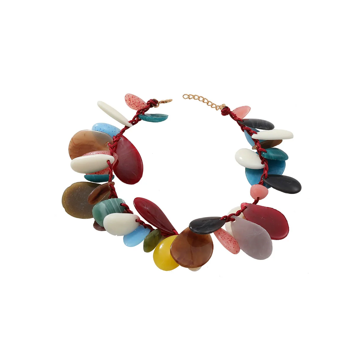 Necklace Resin Geometric Handmade Fashion - Image 5