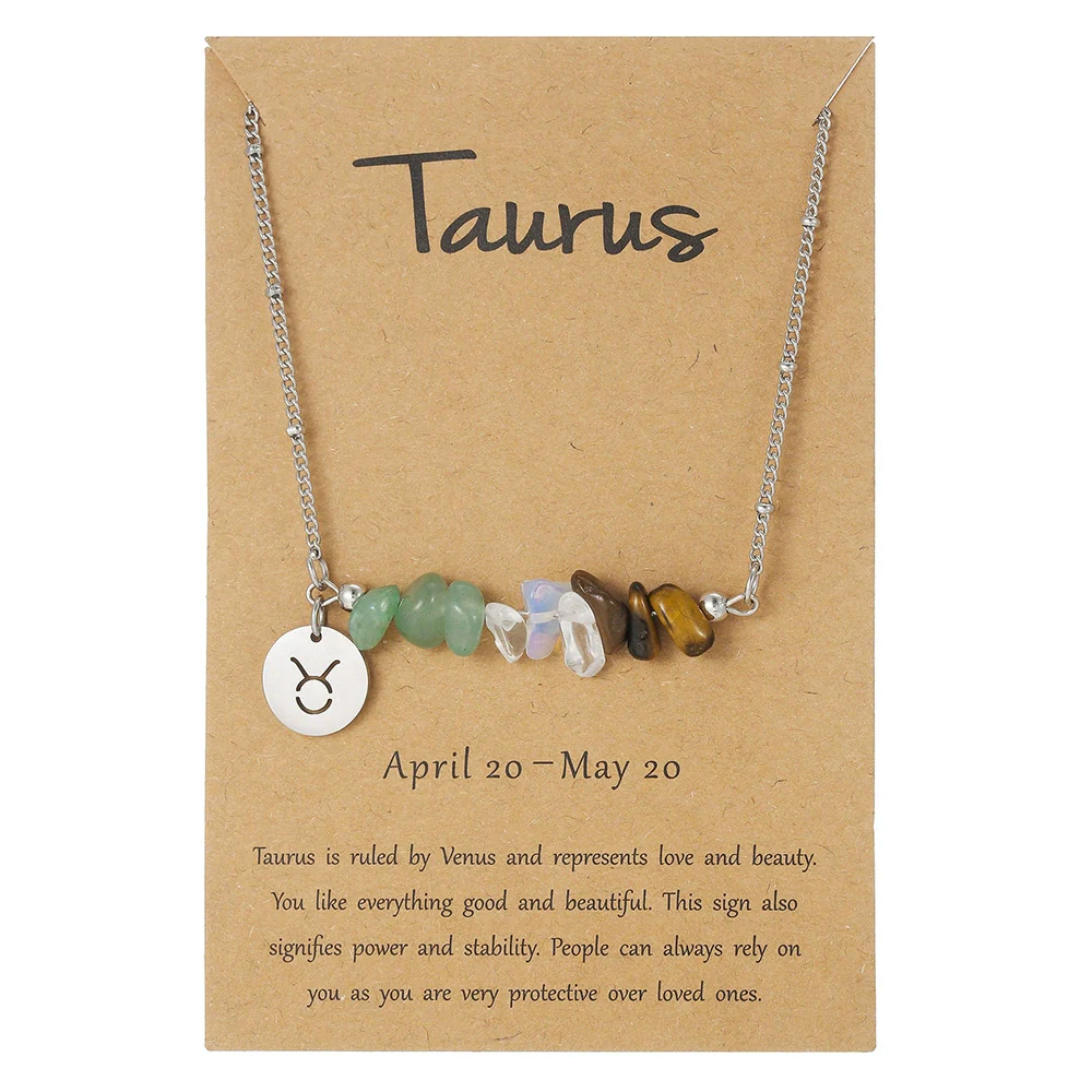 Necklace Stainless Steel Alloy Gravel Geometric Constellation Pendant O Word Chain - Image 14