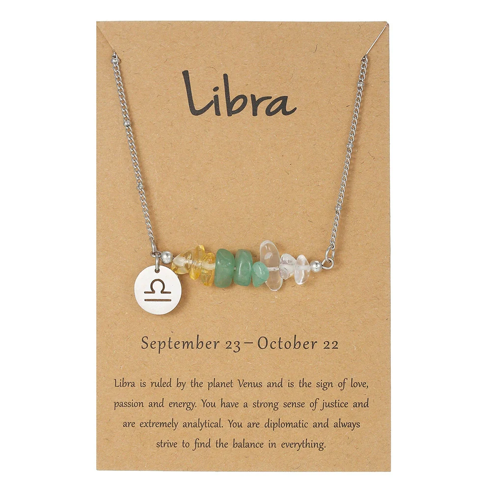 Necklace Stainless Steel Alloy Gravel Geometric Constellation Pendant O Word Chain - Image 9