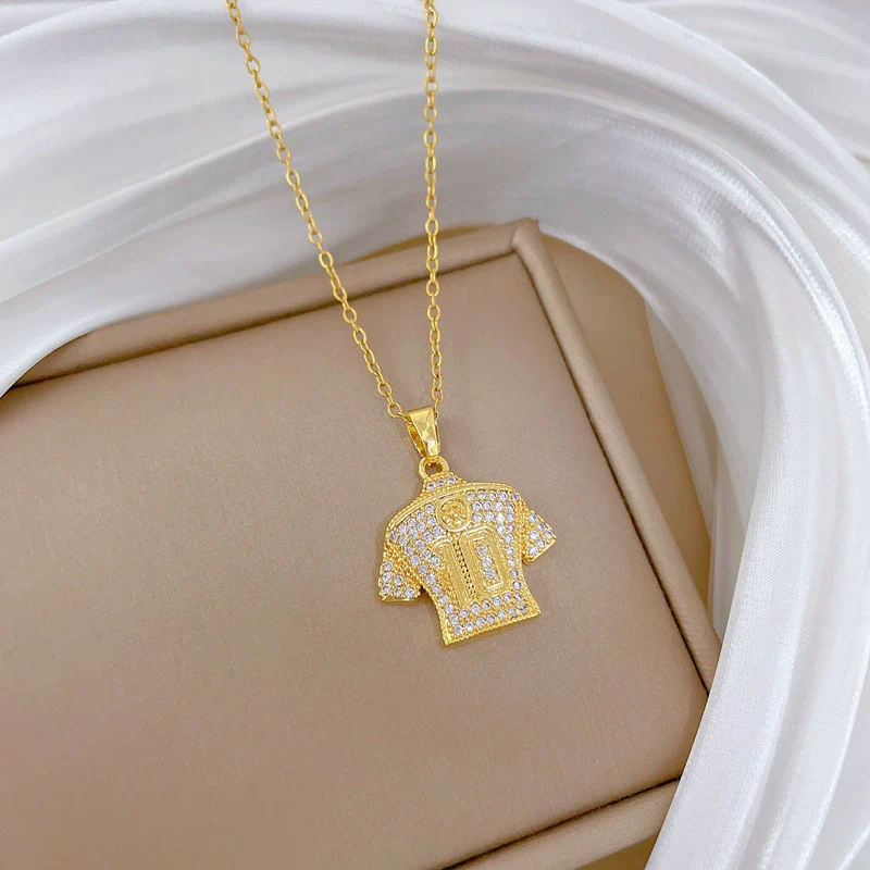 Necklace Stainless Steel Copper Geometric Cartoon Minimalist Style - Image 4