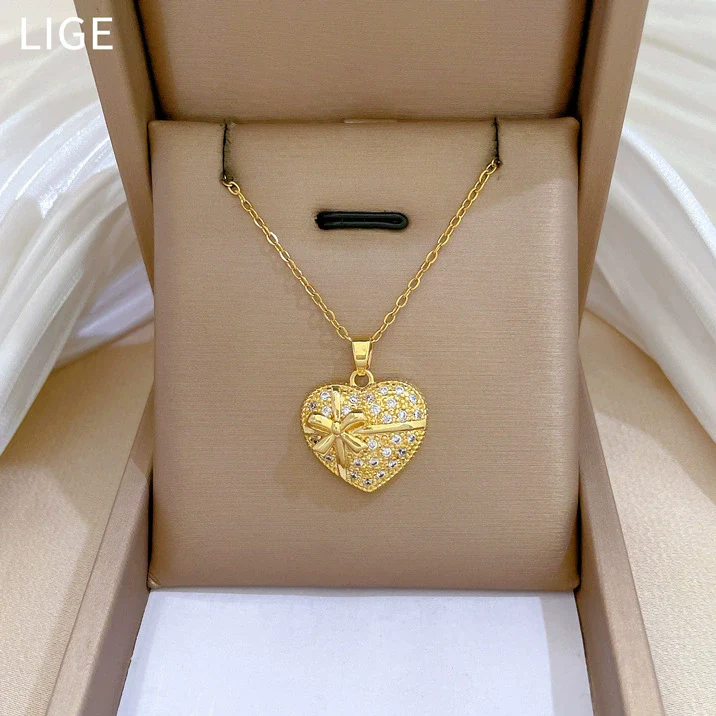 Necklace Stainless Steel Copper Geometric Cartoon Style