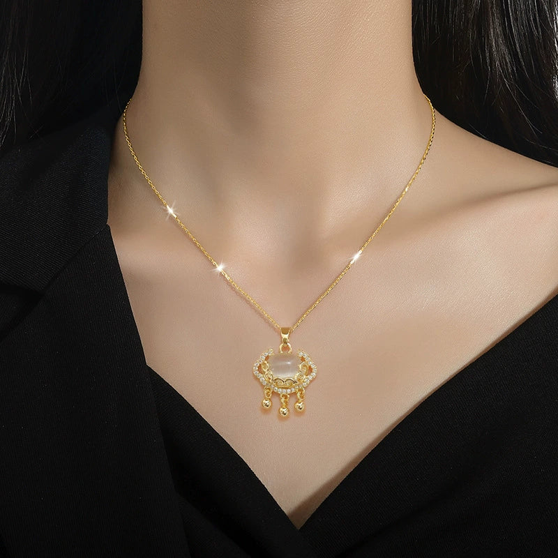 Necklace Stainless Steel Copper Geometric Electroplating Design - Image 2