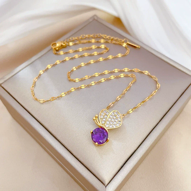 Necklace Stainless Steel Copper Geometric Electroplating For Women - Image 3