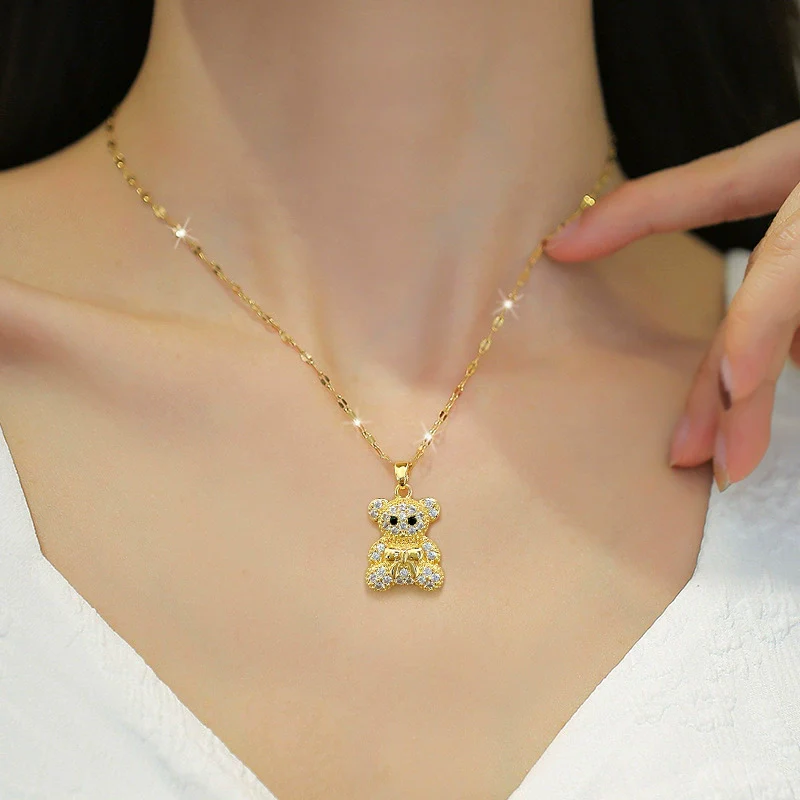 Necklace Stainless Steel Copper Geometric Light Luxury Style - Image 2