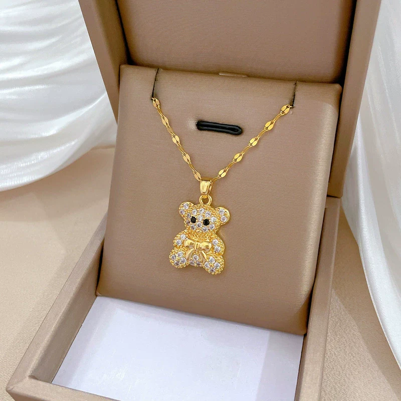 Necklace Stainless Steel Copper Geometric Light Luxury Style - Image 3