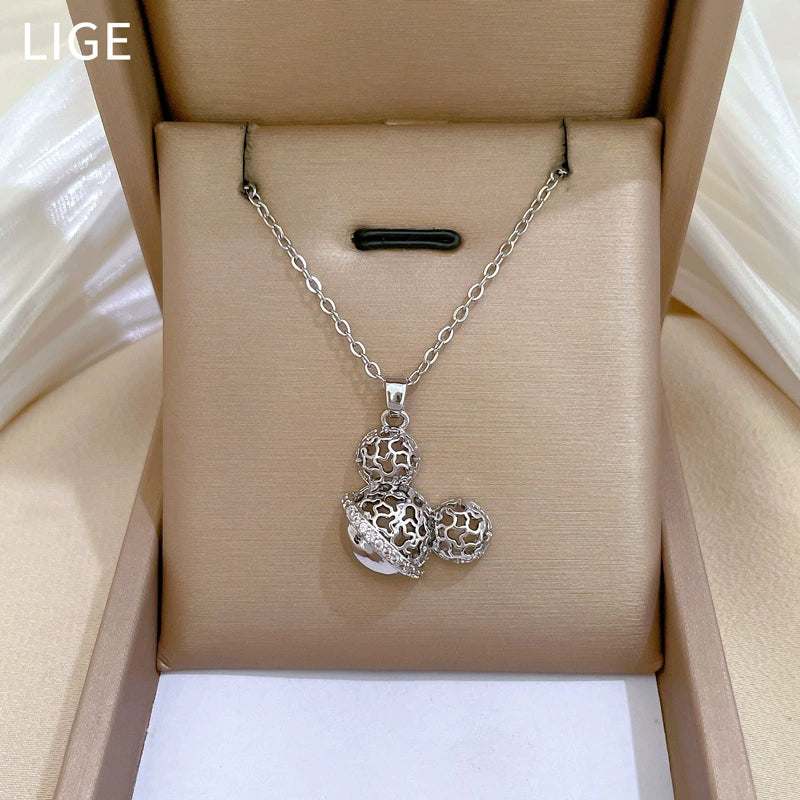 Necklace Stainless Steel Copper Geometric Style - Image 4