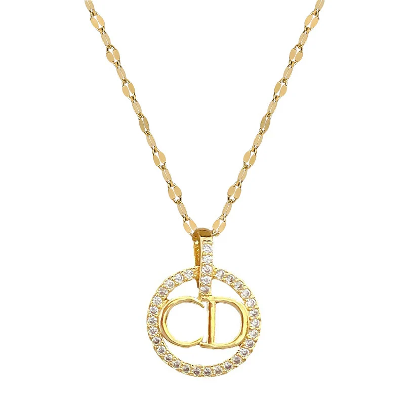 Necklace Stainless Steel Copper Geometric Style - Image 5