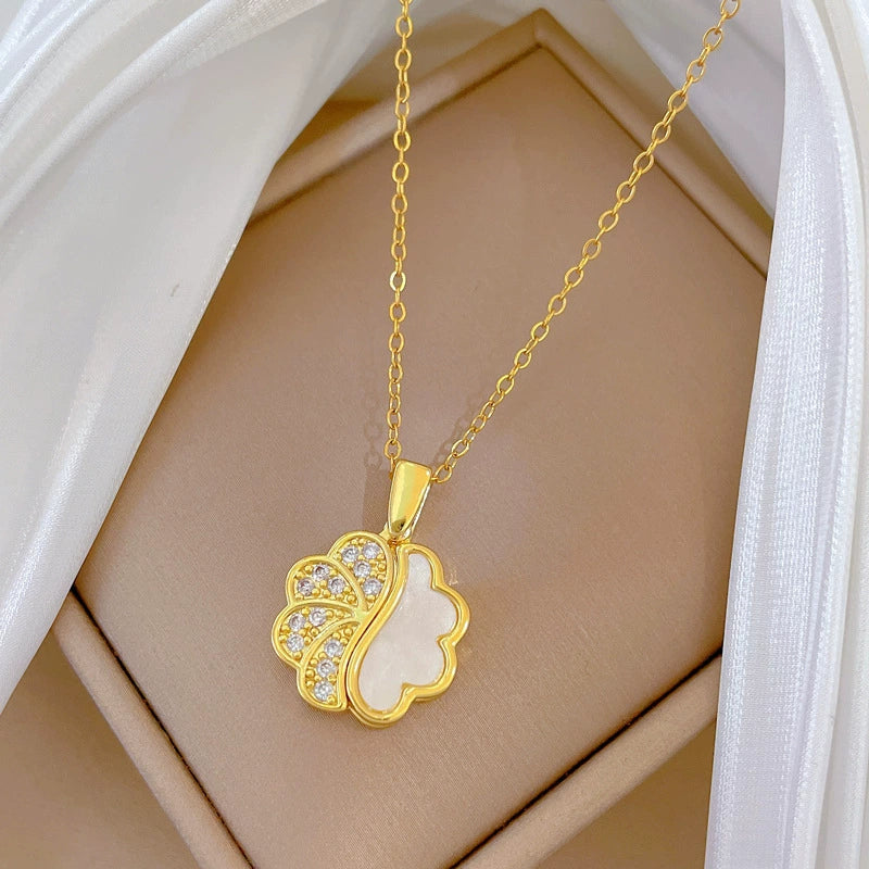 Necklace Stainless Steel Copper Geometric Style - Image 4
