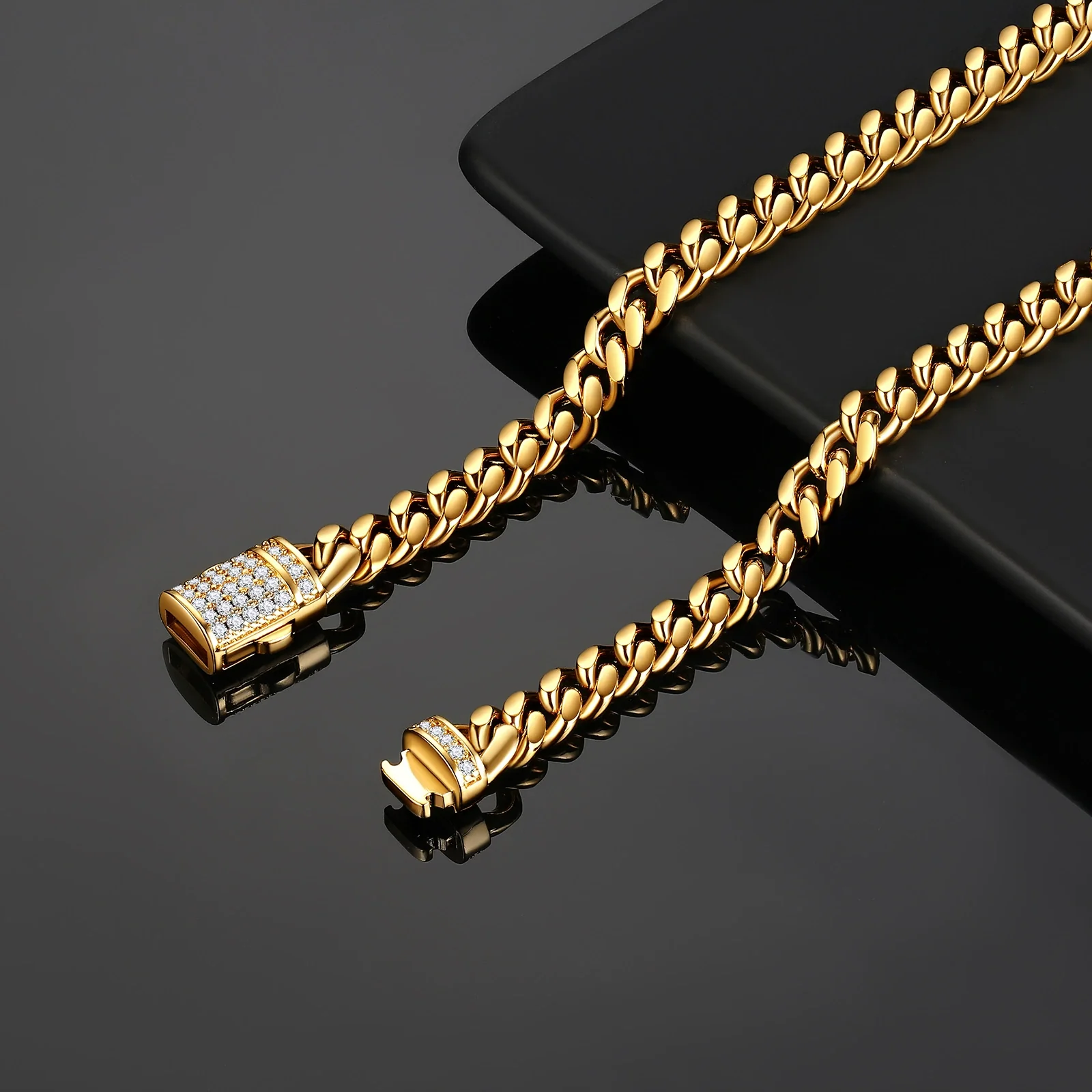 Necklace Stainless Steel Geometric Polishing Electroplating Unisex - Image 3