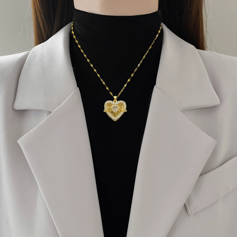 Necklace Stainless Steel Geometric Titanium Steel Copper - Image 2