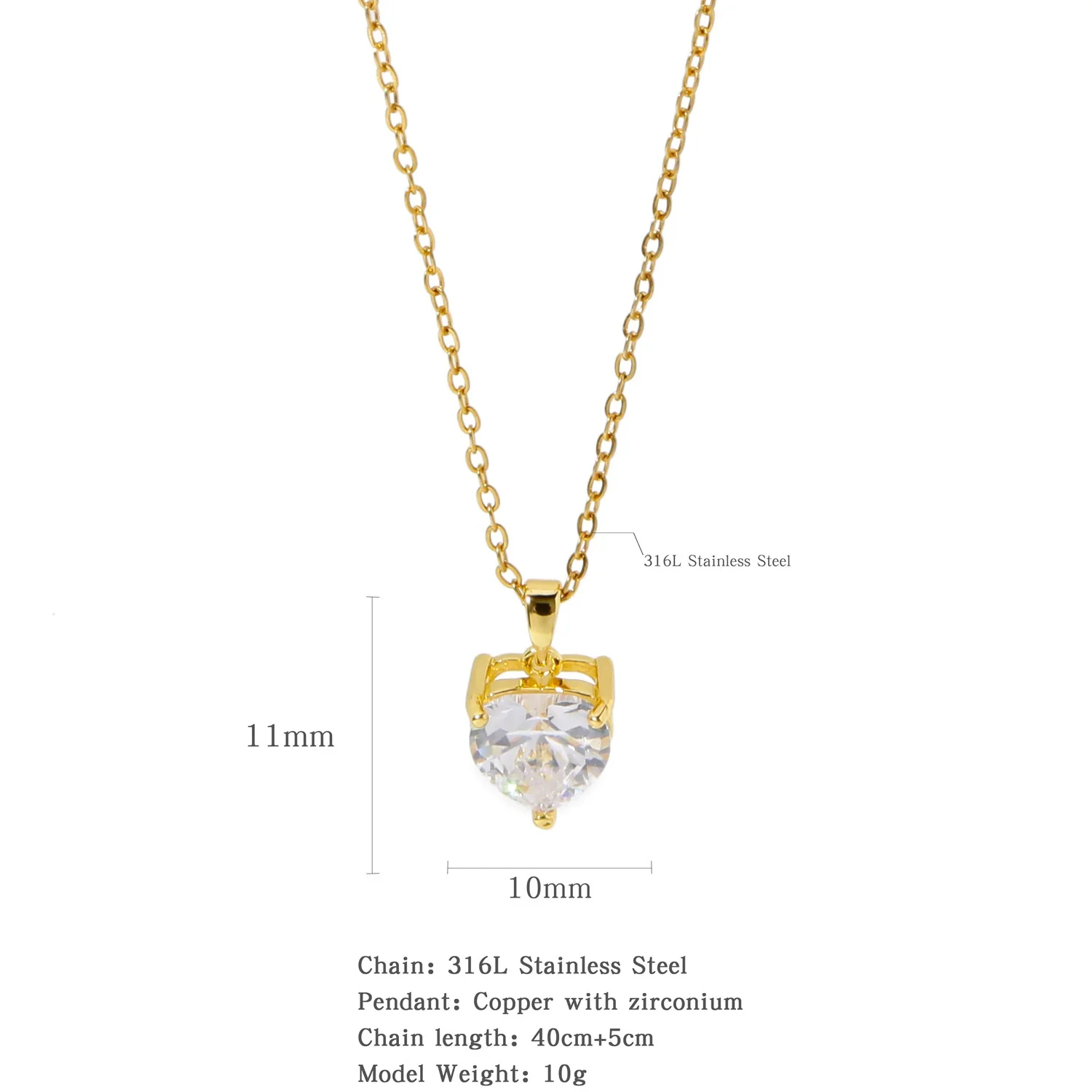Necklace Stainless Steel O Shaped Chain Copper Inlaid Zirconium Devil's Eye Constellation Electroplating Design - Image 10