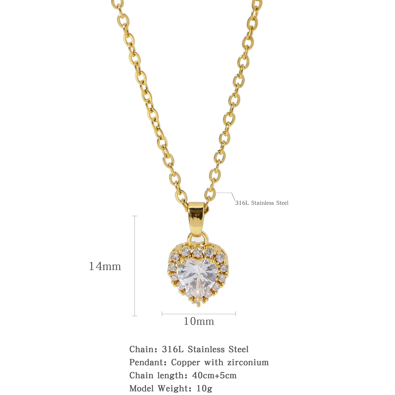 Necklace Stainless Steel O Shaped Chain Copper Inlaid Zirconium Devil's Eye Constellation Electroplating Design - Image 15