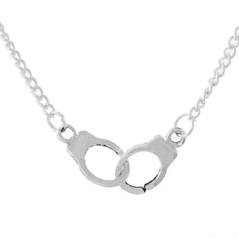 Necklace Stainless Steel Titanium Steel Geometric Handcuffs Hip Hop Electroplating Men's And Women's Accessories - Image 5