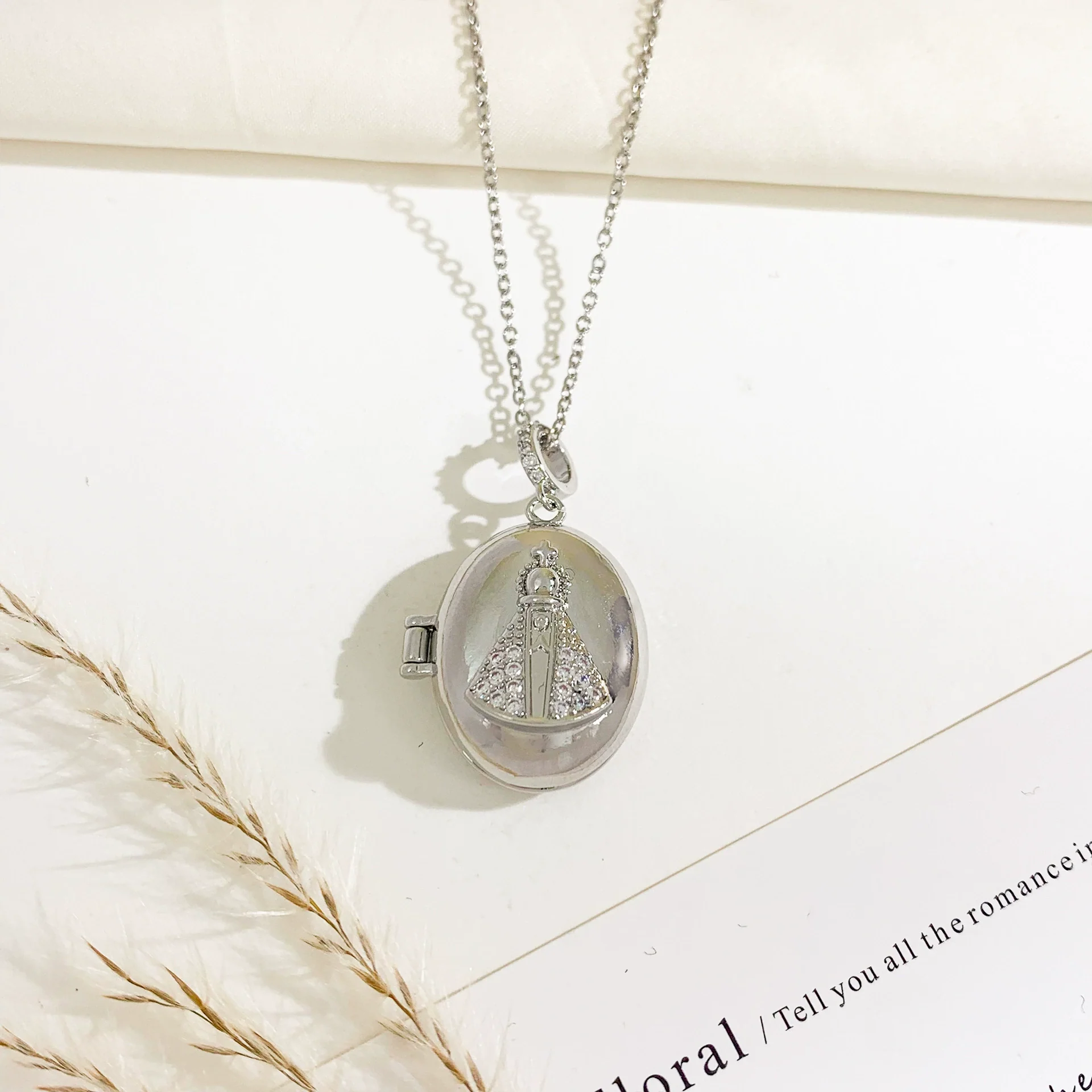 Necklace Titanium Steel Copper Cross Chain Sweet Geometric Real Gold Plated Women's Accessories - Image 21