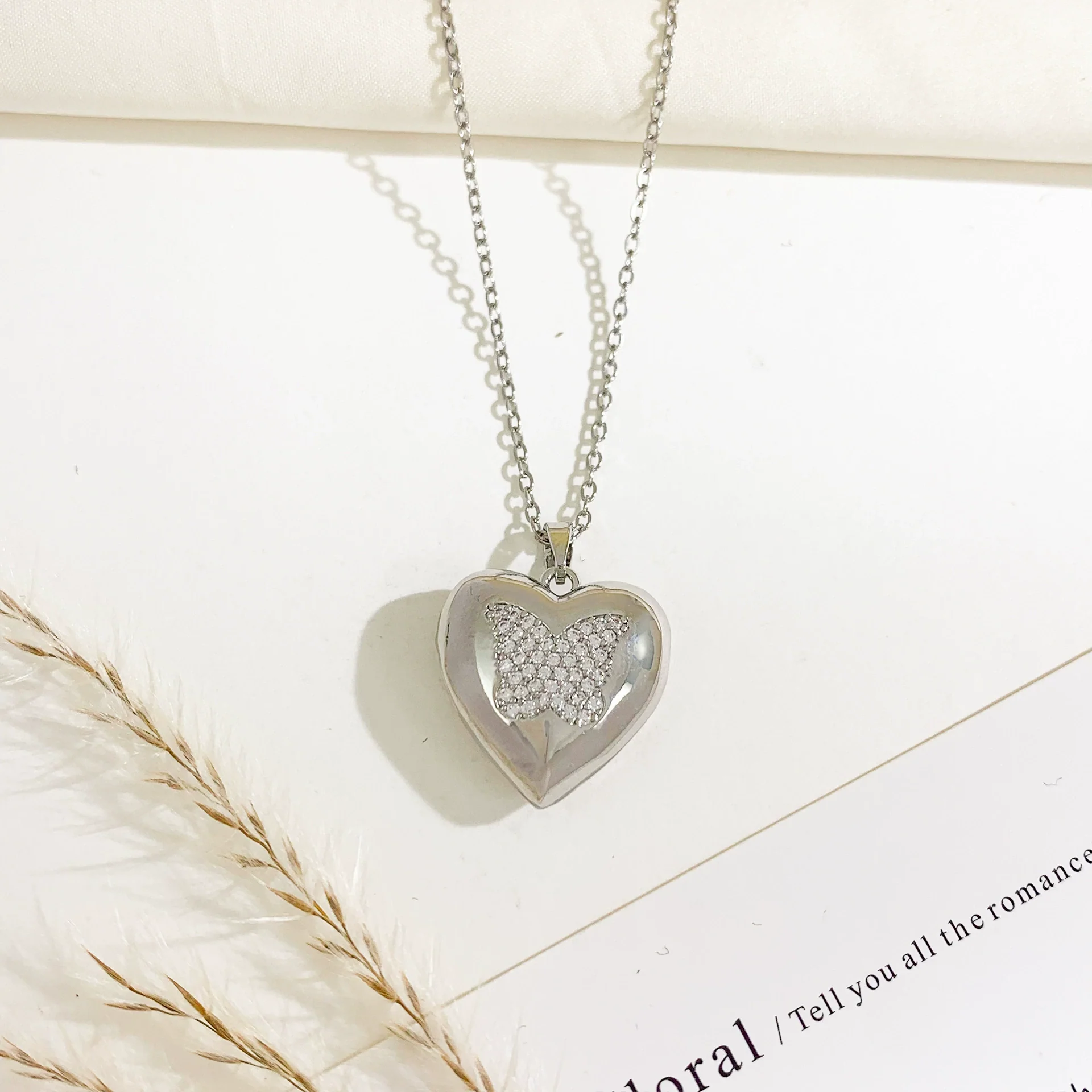 Necklace Titanium Steel Copper Cross Chain Sweet Geometric Real Gold Plated Women's Accessories - Image 8