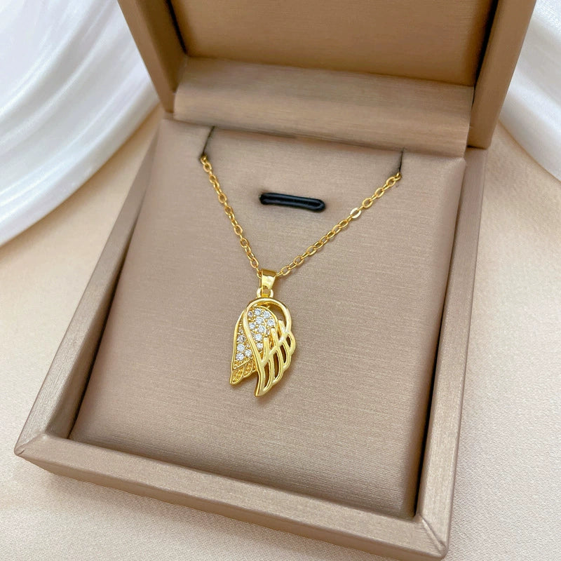 Necklace Titanium Steel Copper Geometric Natural Style Women's Allmatch Clavicle Chain - Image 3