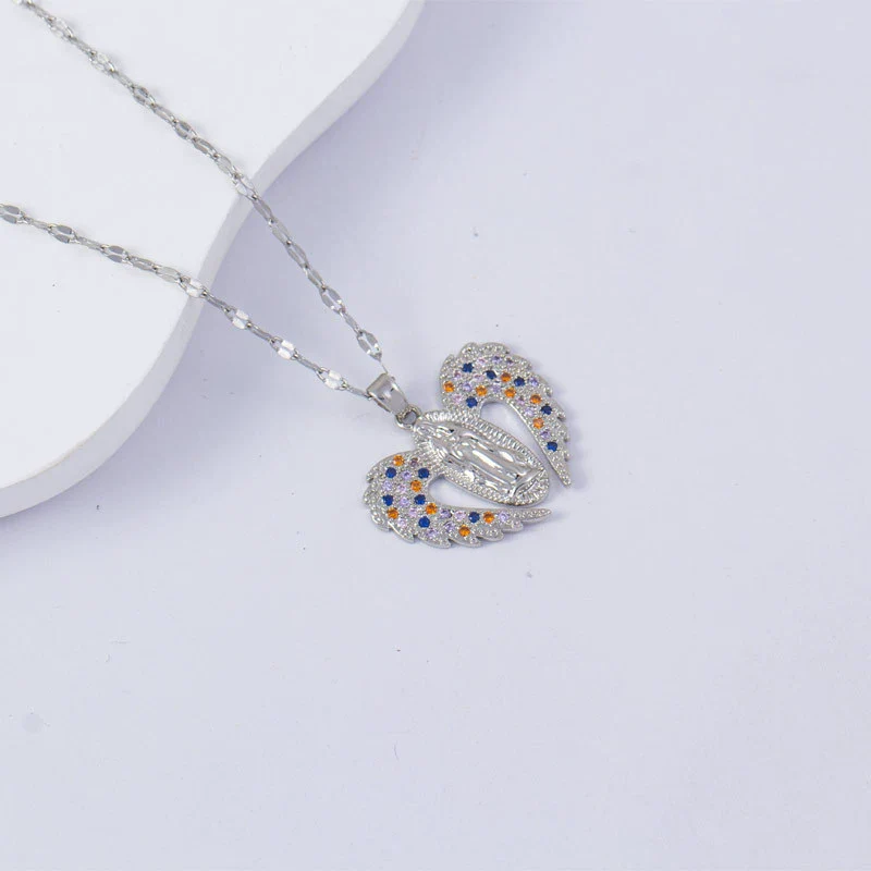 Necklace Titanium Steel Copper Water Wave Chain Cross Pendant Electroplated Light Luxury Elegant Highend Jewelry - Image 33