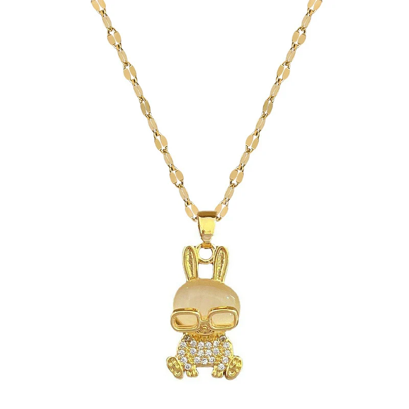 Necklace Titanium Steel Geometric Pattern Female Clavicle Chain - Image 5