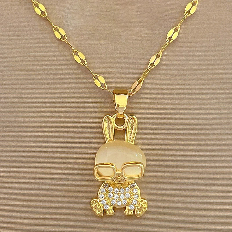 Necklace Titanium Steel Geometric Pattern Female Clavicle Chain - Image 6