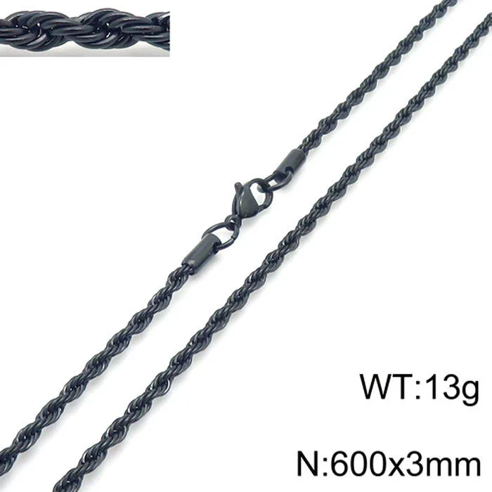 Necklace Titanium Steel Punk Geometric Triangle Spearhead Pendant Men's Jewelry - Image 6