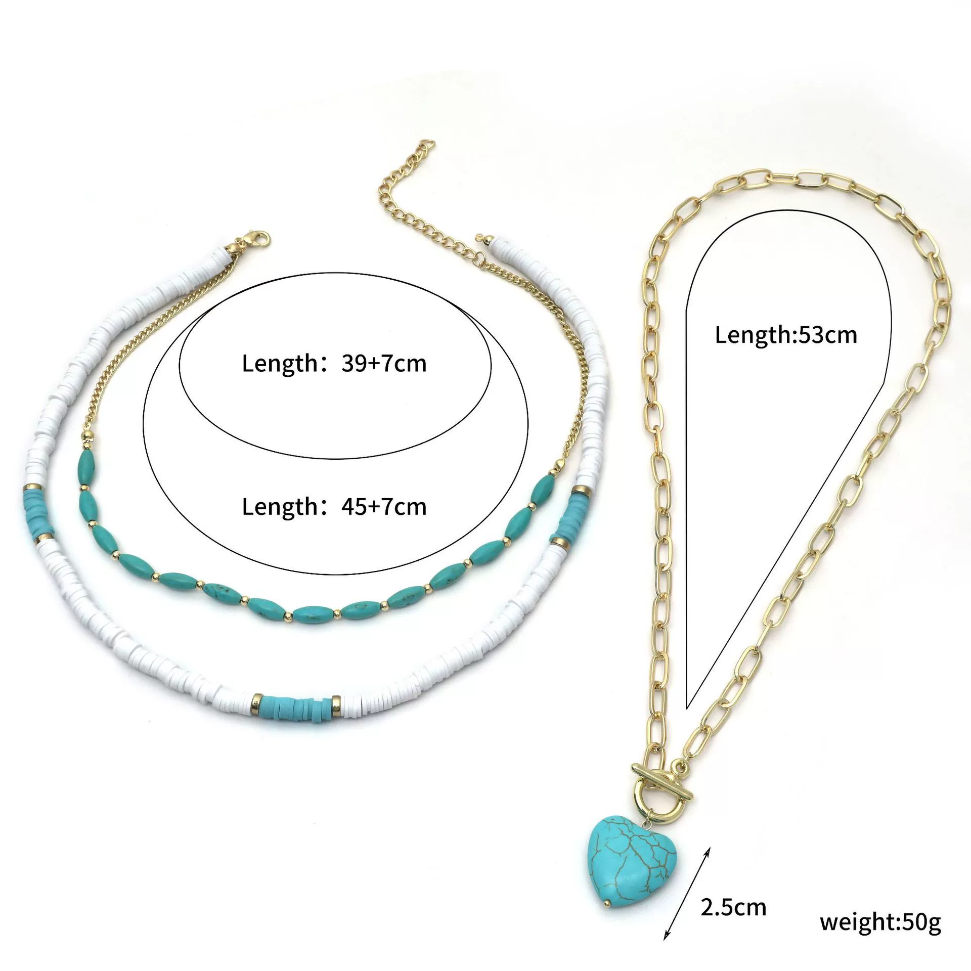 Necklace Women's Beaded Sweet Style With Flower Pattern Mixed Gem Inlay Electroplating Ball Chain - Image 13