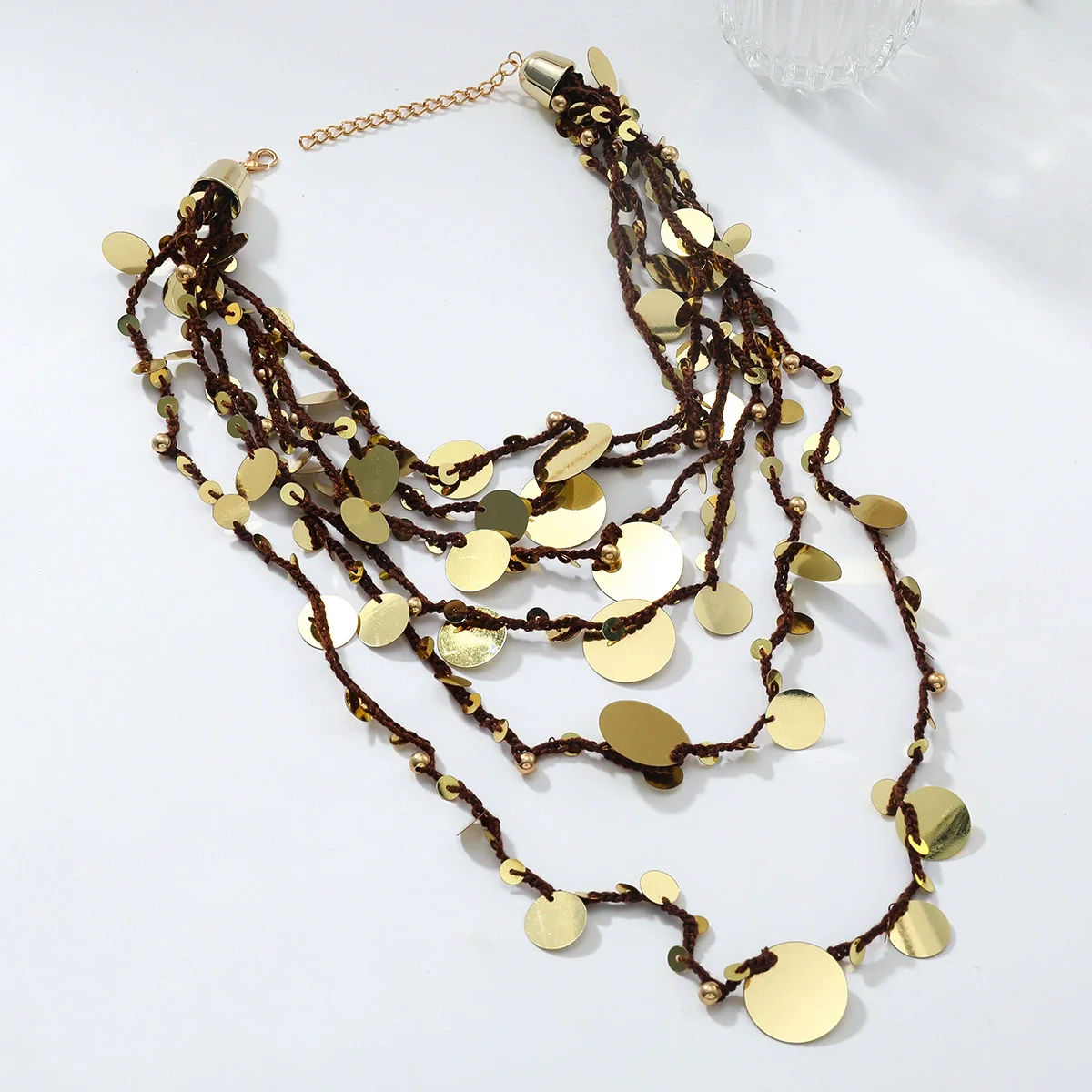 Necklace Zinc Alloy Geometric Hand Knitted - Image 3