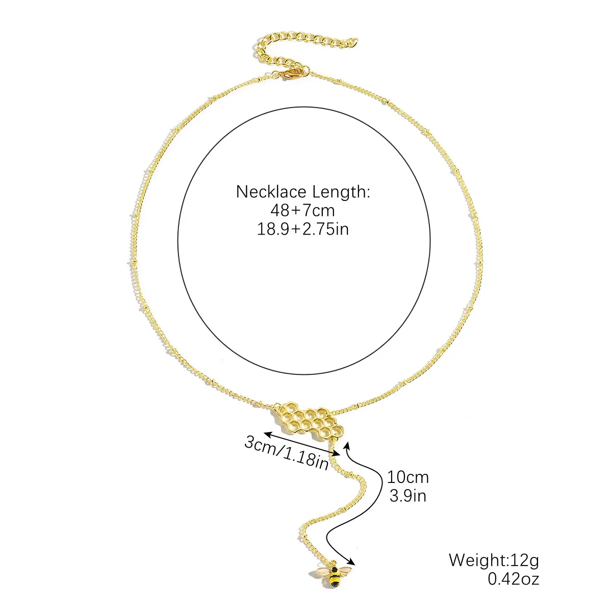Necklace Zinc Alloy Insects Heart Electroplating Ochain Women - Image 6