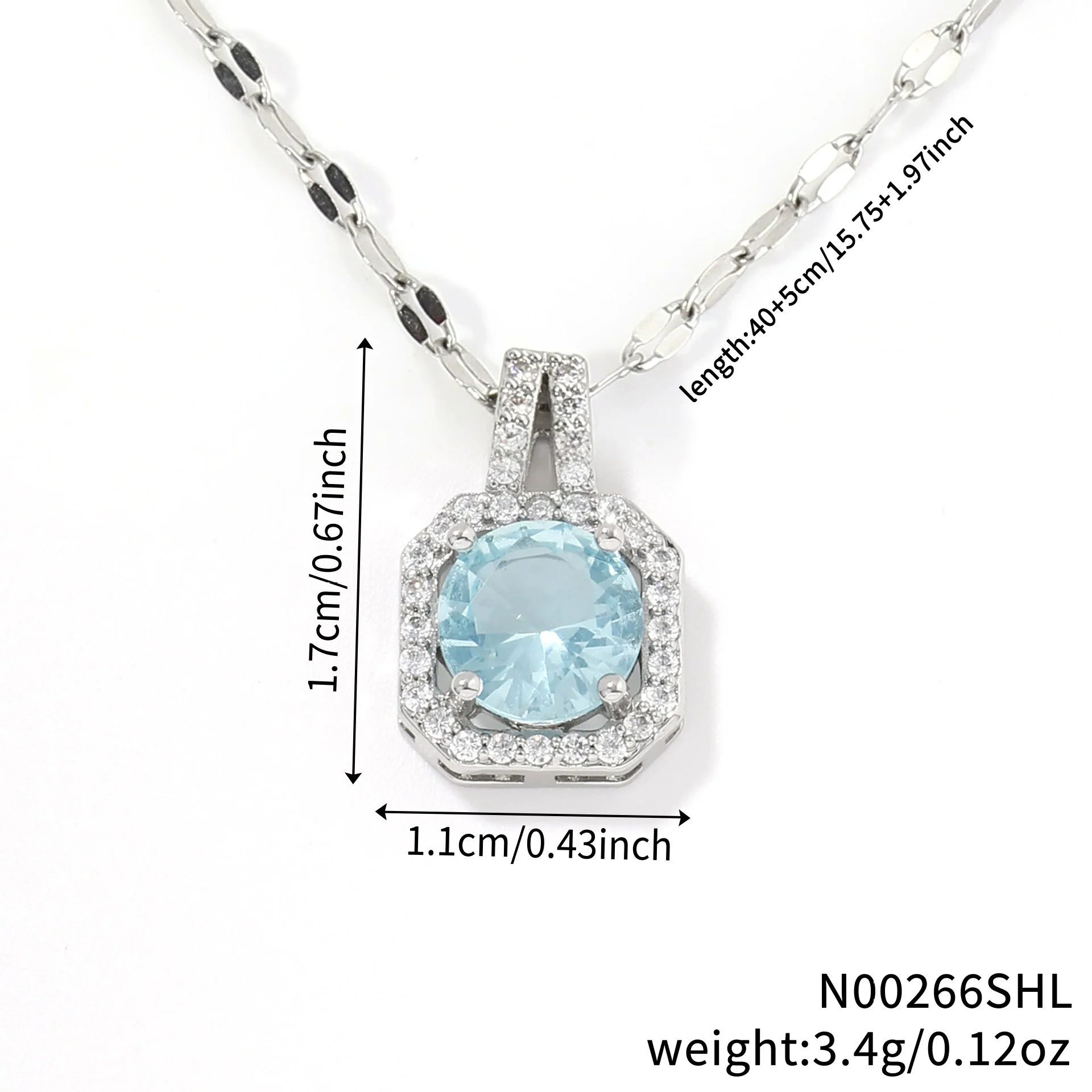 Necklace Zircon Pendant Jewelry Fashion Women's Accessories - Image 6