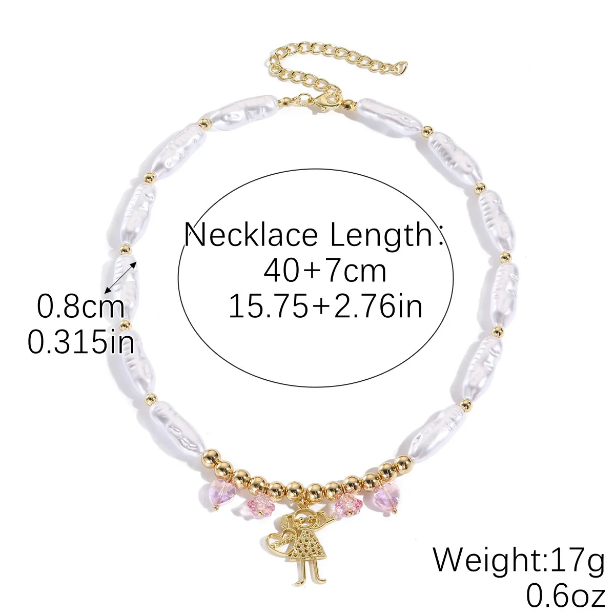 Necklaces Zinc Alloy Heart Shape Geometric Sweet Style Electroplating - Image 10