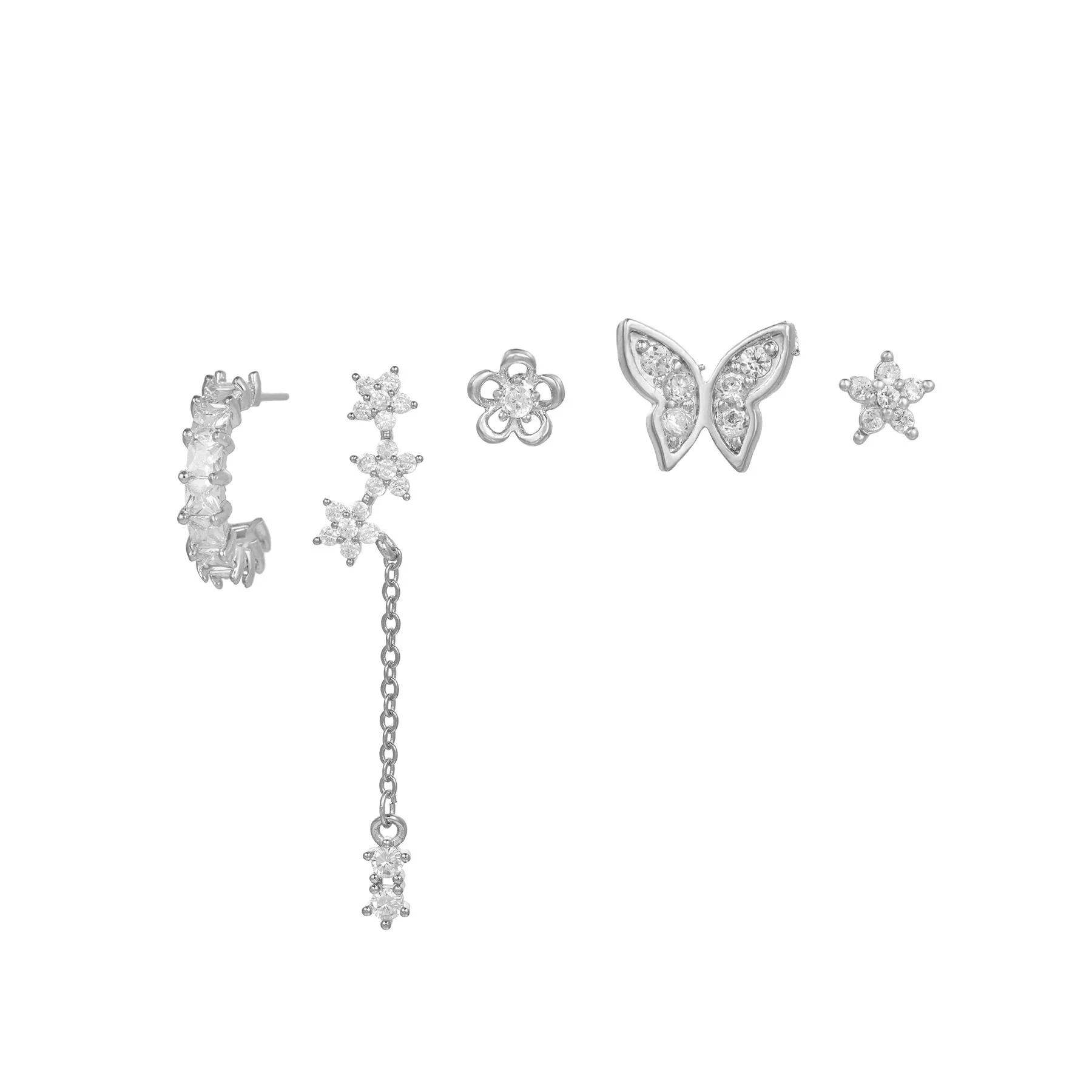 Niche Fashion Jewelry Set Women's Copper Animals Zodiac Zircon Earrings - Image 6