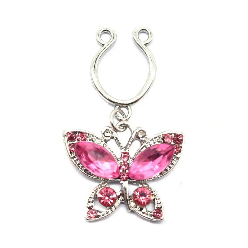 Nipple Ring Snakeshaped Butterfly Devil's Eye Constellation Pattern Titanium Alloy Electroplated Unisex - Image 3